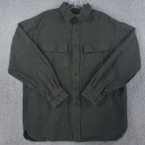 L.L. bean traditional fit flannel outdoors casual button down shirt SZ M